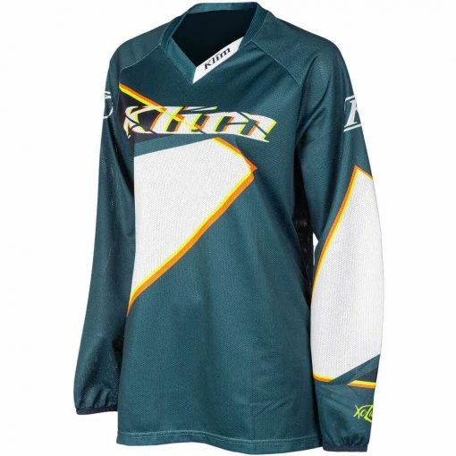 Klim Ladies' XC Lite Jersey 8 Klim Ladies' XC Lite Jersey -Motorcycle Accessories Sales klim ladies xc lite jersey shattered petrol img1
