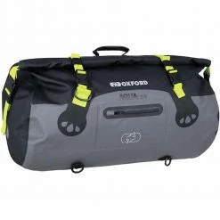 Oxford Aqua T-50 Roll Bag - Black/Grey/Fluo -Motorcycle Accessories Sales oxford aqua t 50 roll bag black grey fluo img2 2