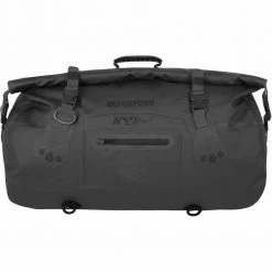 Oxford Aqua T-50 Roll Bag - Black -Motorcycle Accessories Sales oxford aqua t 50 roll bag black img1 3
