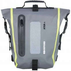 Oxford Aqua T8 Tail Bag - Black/Grey/Fluo -Motorcycle Accessories Sales oxford aqua t8 tail bag black grey fluo img1 3