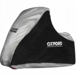 Oxford Aquatex Mp3/3 Wheeler - Black/Silver -Motorcycle Accessories Sales oxford aquatex mp3 3 wheeler black silver img1 1