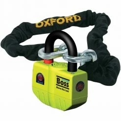 Oxford Boss Alarm Lock & Chain 12mm X 2.0M -Motorcycle Accessories Sales oxford boss alarm lock chain 12mm x 2 0m img1 1