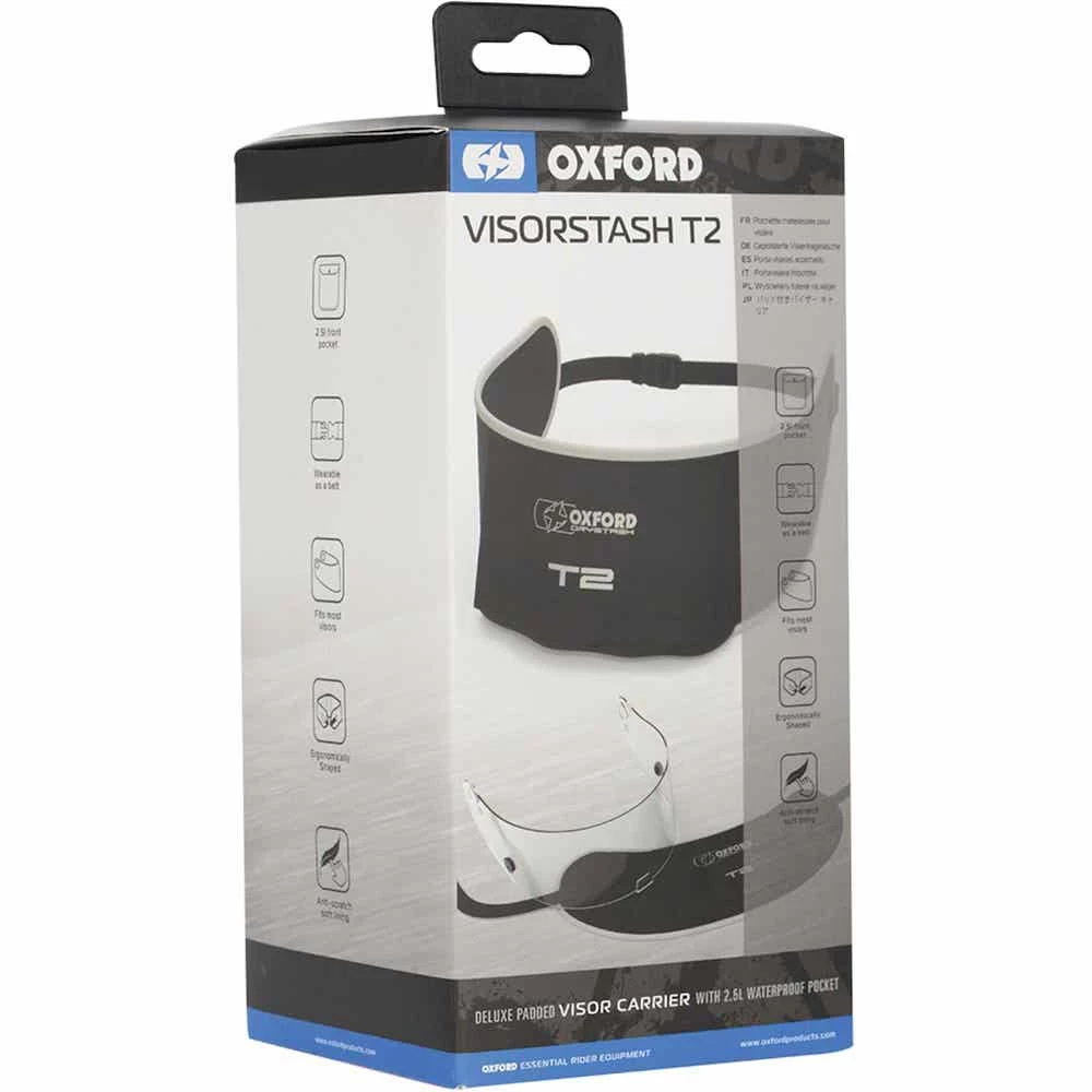 Oxford Visorstash T2 Deluxe Visor Carrier W/Pocket 42 Oxford Visorstash T2 Deluxe Visor Carrier W/Pocket - Image 42